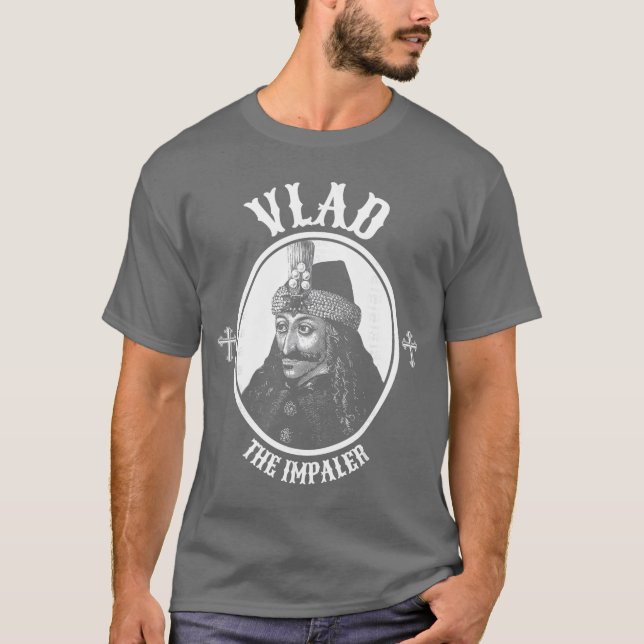T-shirt Dracula Vladhe Impaler Mort Goth garçon (Devant)