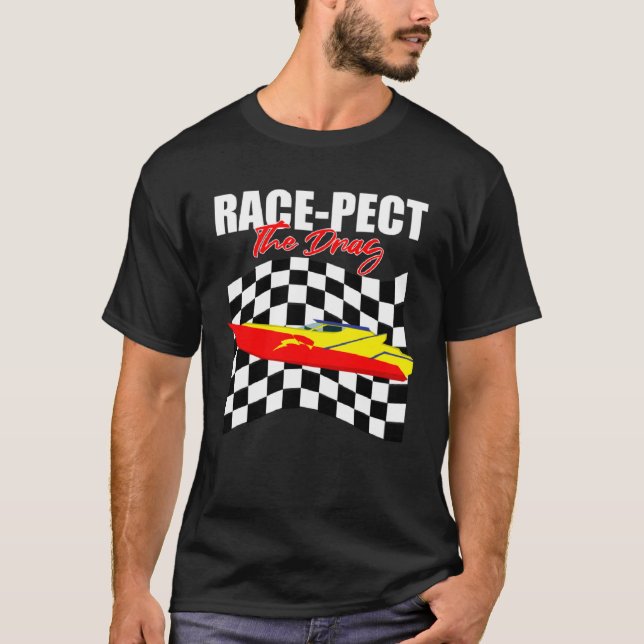 T-shirt Drag Boat Driver Quote for Speedboat Racing and Dr (Devant)