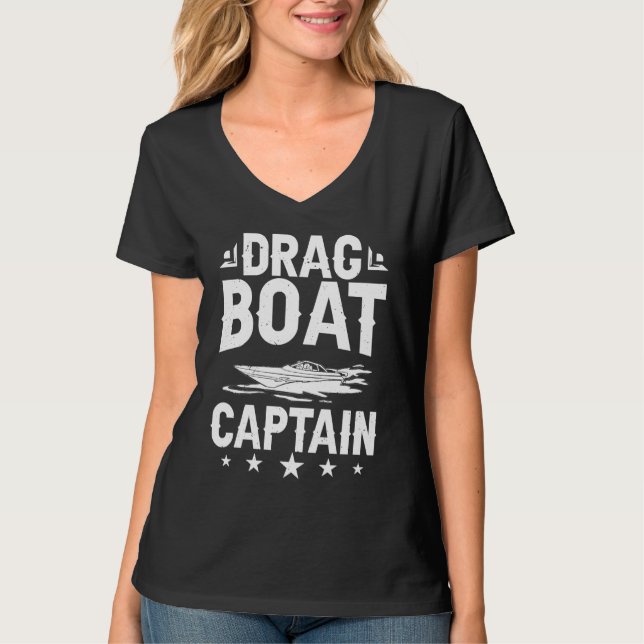 T-shirt Drag Boat Racing RC Model Boating Driver (Devant)