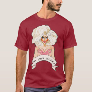 T-shirt Drag Queen Doll Face Oh yes Honey Premium