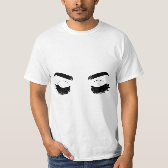 T-shirt Drag Queen Full Lashes Graphic (Devant)