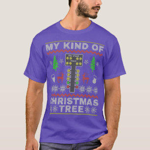 T-shirt Drag Racers Racing Christmas Tree Sweater Cadeau