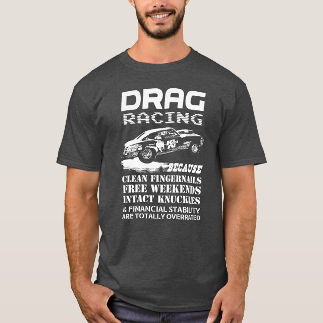 T-shirt Drag Racing Amis surchargés (Devant)