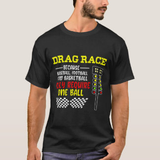 T-shirt Drag Racing Noël Tree Design Racing Design Ho