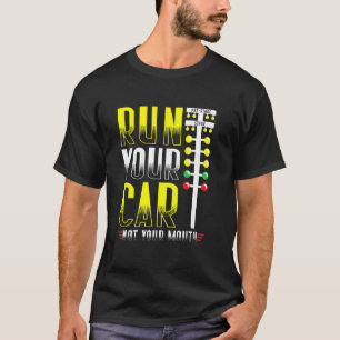 T-shirt Drag Racing Piste de Drag Exécutez Votre Voiture