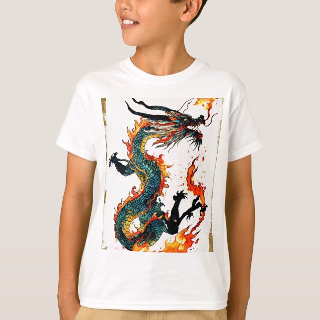 T-shirt dragon (Devant)