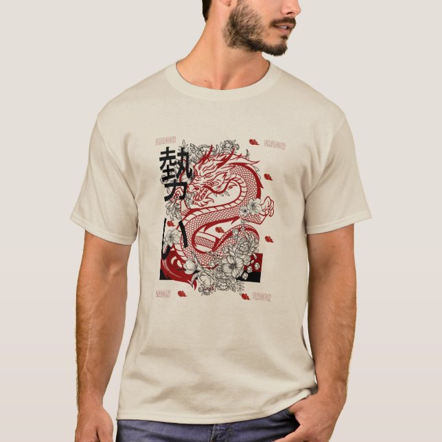 T-shirt Dragon 2026 Année du Nouvel An du Dragon 2026 (Devant)
