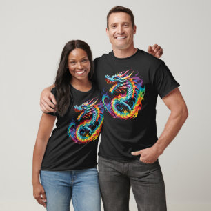 T-shirt Dragon à cravate