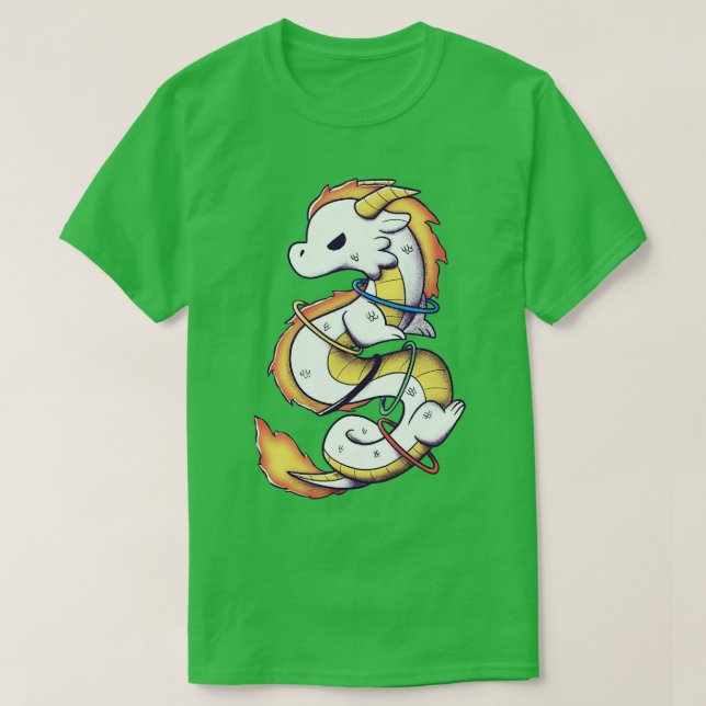 T-shirt Dragon à flamme olympique (Design devant)