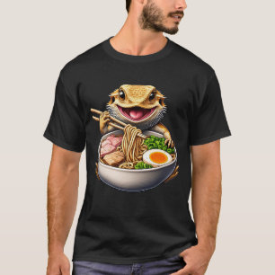 T-shirt Dragon à oreilles manger Ramen Noodle Anime Kawaii