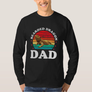 T-shirt Dragon à oreilles Papa Mens Beardie Funny Pet Liz