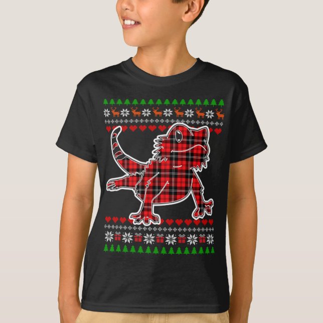 T-shirt Dragon à oreilles Plaid ignoble Pyjama mignon X- (Devant)