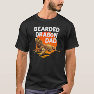 T-shirt Dragon à tête de soleil papa reptile Lizard papa m