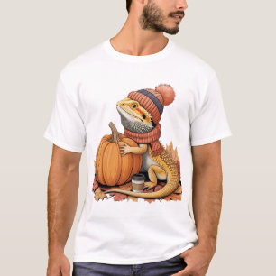 T-shirt Dragon à tête tombée avec art Citrouille
