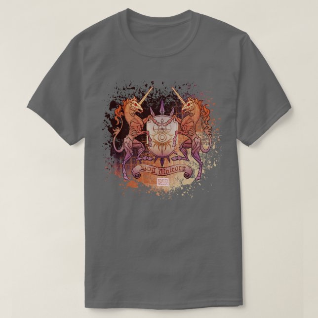 T-shirt Dragon Age Inquisition Bog Unicorn (Design devant)