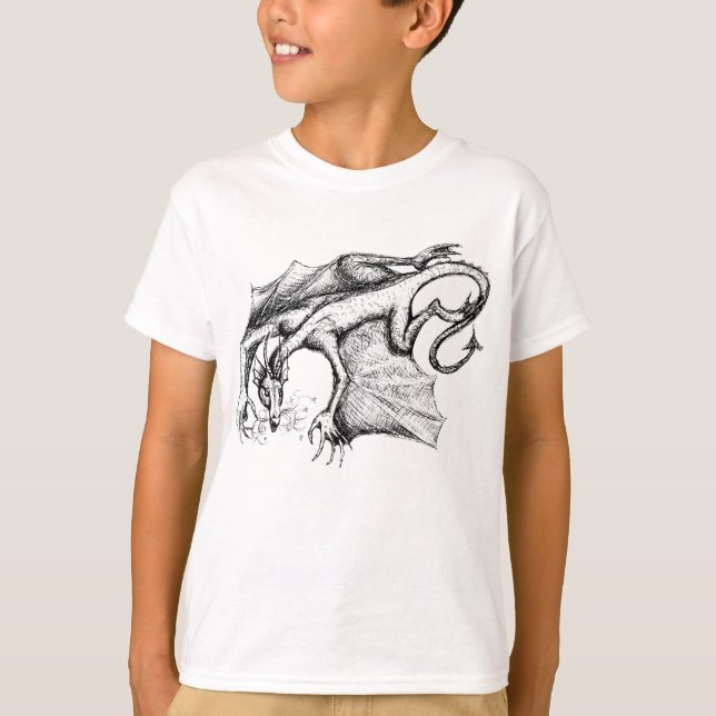 T-shirt Dragon ailé (Devant)