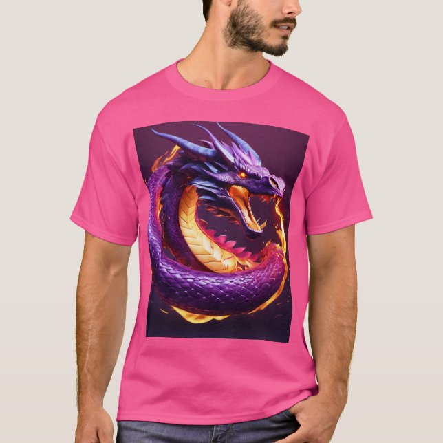 T-shirt Dragon Aquarelle Dreamy (Devant)