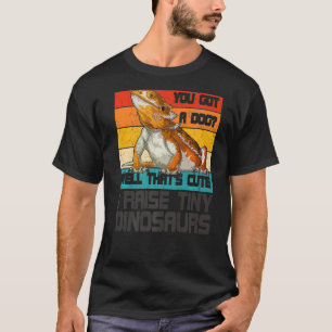 T-shirt Dragon Arboré Retro I Lever De Minuscules Dinosaur