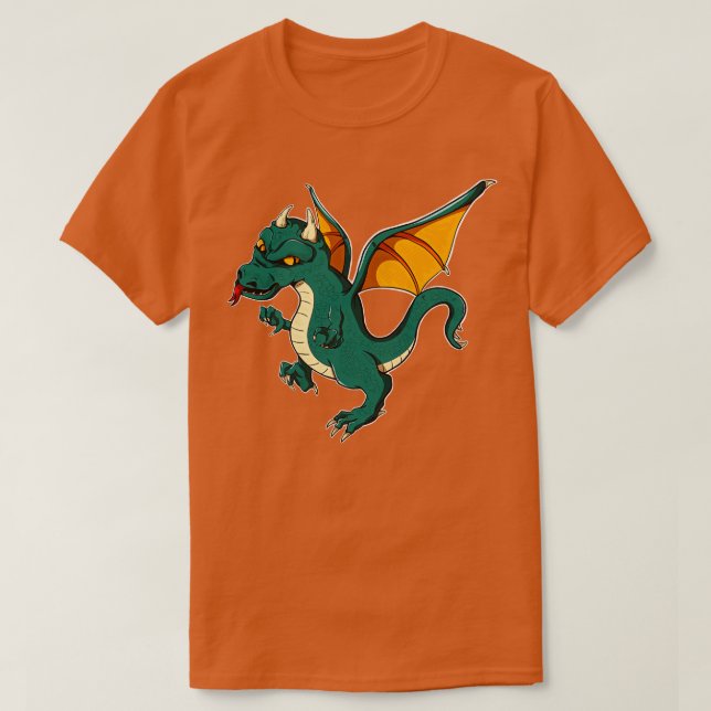 T-shirt Dragon Art Motif Dragon Lover (Design devant)