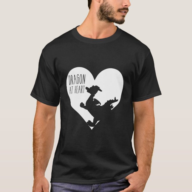 T-shirt Dragon Au Coeur (Devant)