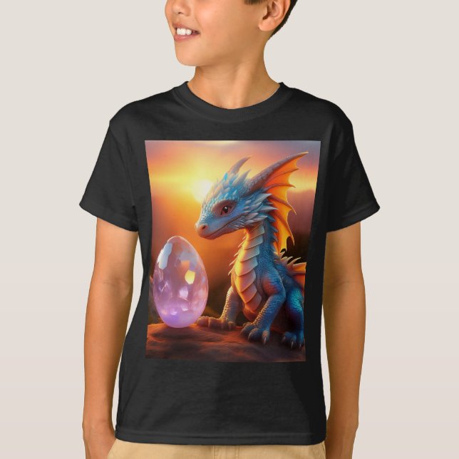 T-shirt Dragon aux oeufs de cristal (Devant)