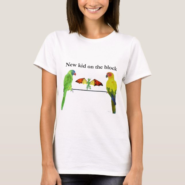 T-shirt Dragon aux oiseaux (Devant)