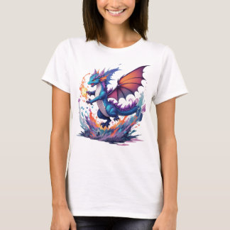 T-shirt Dragon avec balle de feu