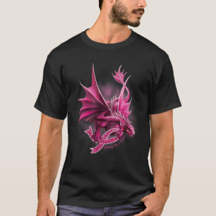 T-shirt Dragon Avec Ribbon Sensibilisation au cancer du se