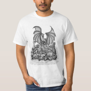 T-shirt Dragon avec Zombie