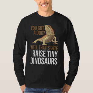 T-shirt Dragon barbu  Hommes Femmes  J'élève des dinosaure