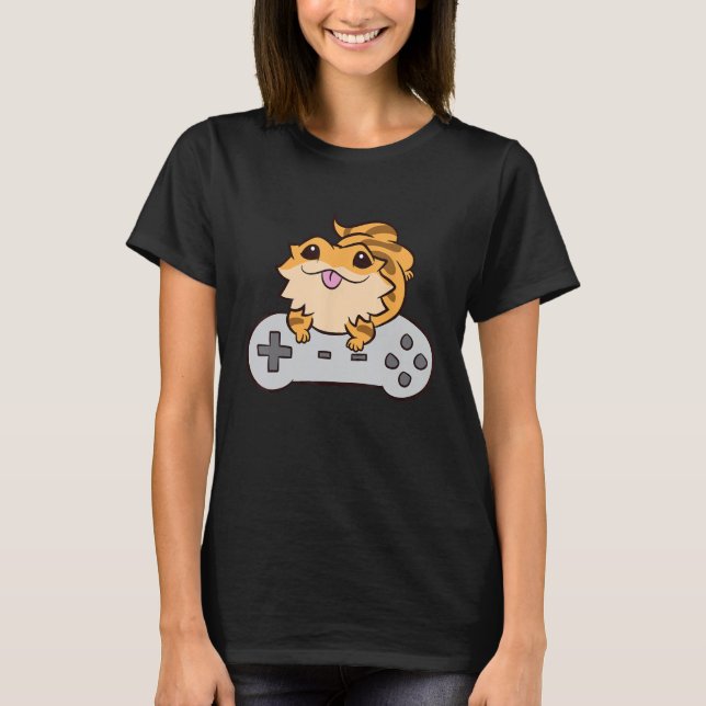 T-shirt Dragon barbu Jeu Vidéo Pagona Lizard G (Devant)