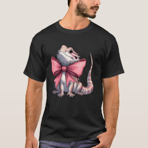 T-shirt Dragon Barbu Maman Ruban Rose Coquette