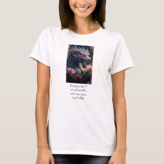 t-shirt dragon beau en colère pour femmes