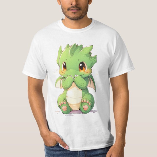 T-shirt Dragon Bébé Vert (Devant)