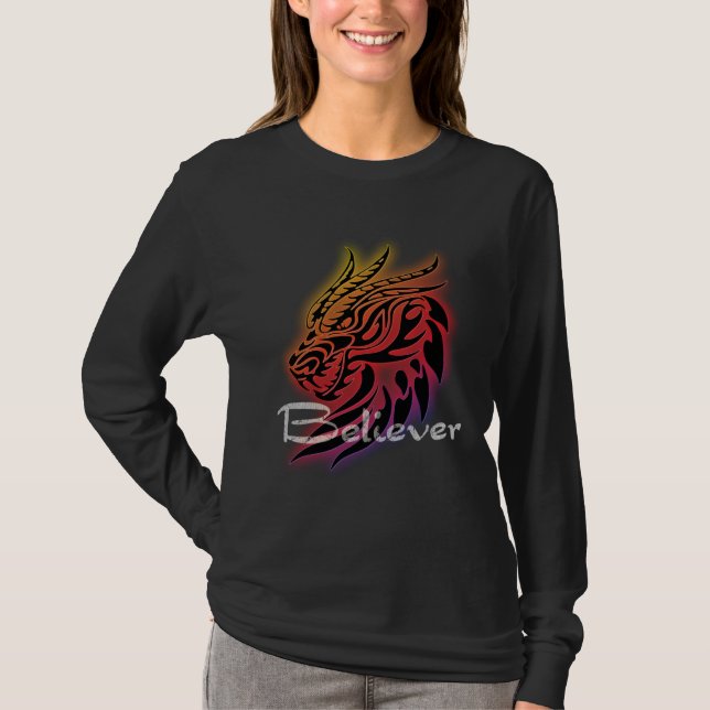 T-shirt Dragon Believer  Imagine this  for Dragon Fans (Devant)