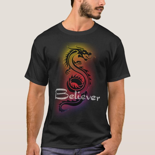 T-shirt Dragon Believer Imaginez ceci pour les fans de Dra (Devant)