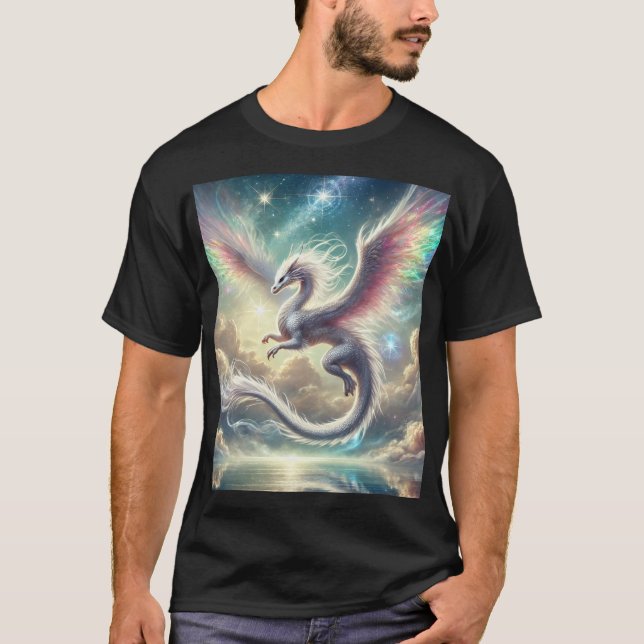 T-shirt Dragon blanc (Devant)
