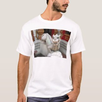 T-shirt Dragon blanc de temple