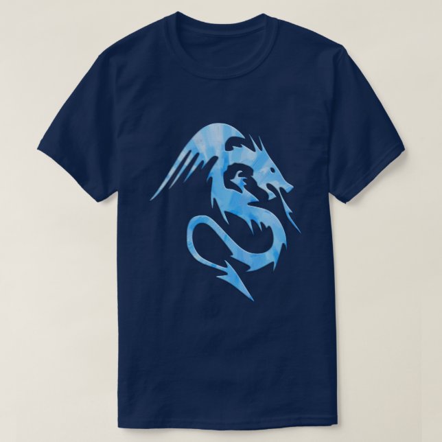 T-shirt Dragon bleu (Design devant)