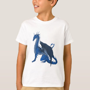 T-shirt Dragon bleu