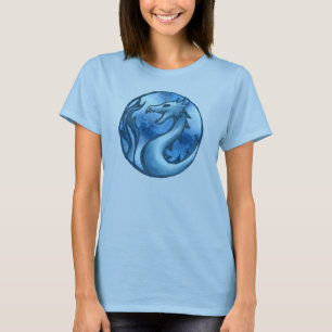 T-shirt Dragon bleu frais