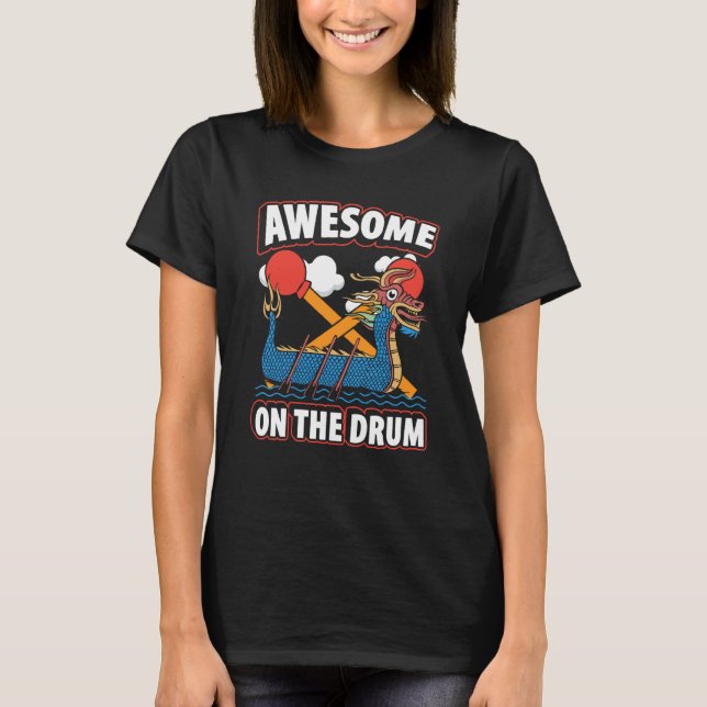 T-shirt Dragon Boat Racing For Dragon Boat Paddler Drummer (Devant)