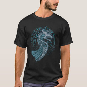 T-shirt Dragon Boat Runes Circle Norse Compass Ventilateur