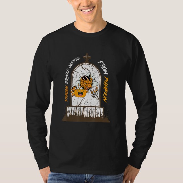 T-shirt Dragon Boissons Café Du Citrouille (Devant)