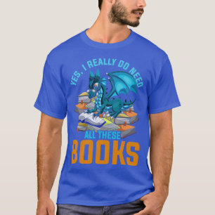 T-shirt Dragon Books Lecture Nerd