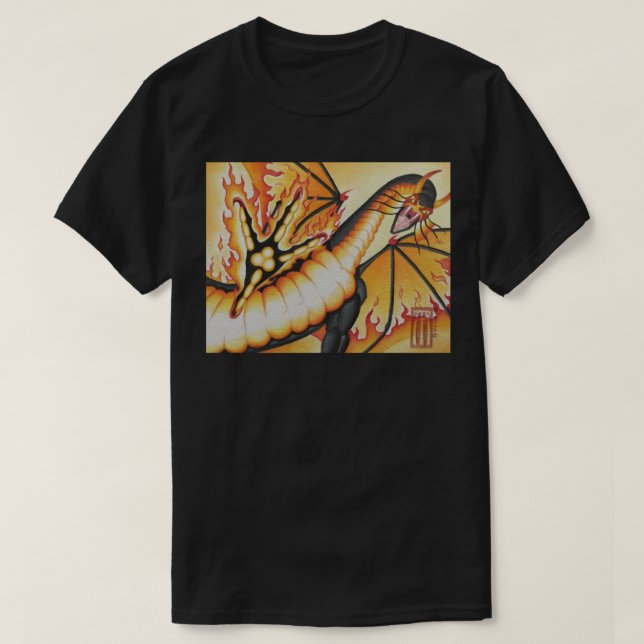 T-shirt Dragon Cauchemar  (Design devant)