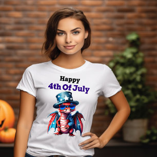 T-shirt Dragon Célébrer 4 juillet