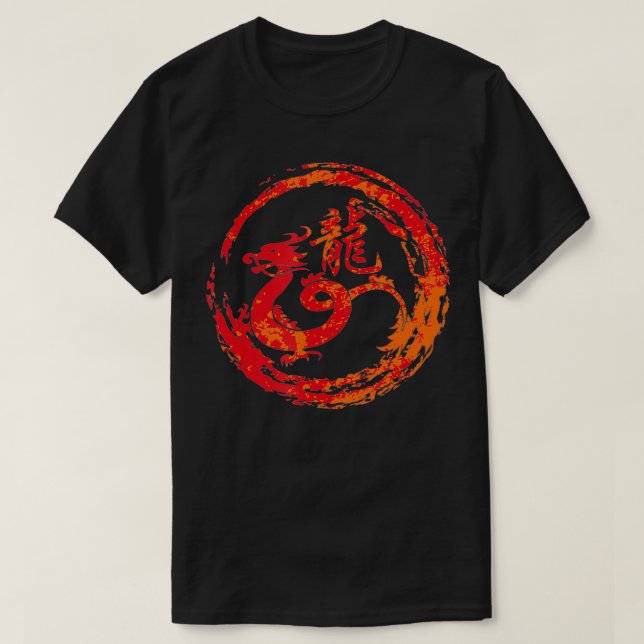 T-shirt Dragon Chinese Sign of the Zodiac  (Design devant)