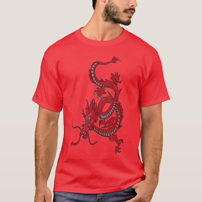T-shirt Dragon chinois - Année du dragon (Devant)