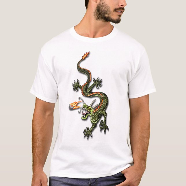 T-shirt Dragon chinois et Pearl (Devant)